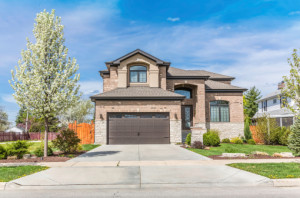 Traditional American Home with Garage